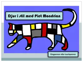 förhandsvisning - KONST - steg för steg: Mondrians djur med 8 djurstenciler - sida 1