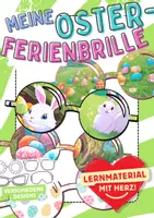Vorschau - Arbeitsblätter - Osterferien Ferienbrille Ostern Ferien Brille Rückblick Bastelvorlage - Deckblatt