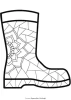 Vorschau - Mal- und Bastelvorlagen - Regenwetter Zentangle zum Ausmalen - Seite 3