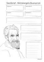 Vorschau - Mal- und Bastelvorlagen - Steckbrief Michelangelo + Informationstext für die Schüler - Seite 2