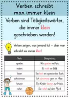 Vorschau - Poster - Verben Merkplakat | Plakat | Konjugieren | Poster | Wortarten | Merkblatt - Seite 3