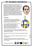 Vorschau - Mal- und Bastelvorlagen - 4x Künstler inspirierte Kunstprojekte für Weihnachten - Kunst im Winter Materialpaket - Seite 1