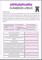 Vorschau - Arbeitsblätter - Redewendungen aus dem Mittelalter (Ritterzeit) - Deckblatt