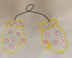 Vorschau - Mal- und Bastelvorlagen - Handschuhe - Vorlage für DotPainting - Seite 1