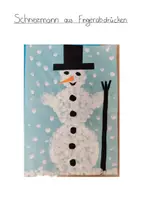 Vorschau - Mal- und Bastelvorlagen - Materialpaket Winter - Schnee & Schneemänner - Deckblatt
