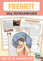 Vorschau - Arbeitsblätter - ETHIK: FREIHEIT und VERANTWORTUNG - Sekundarstufe 1+2 - Deckblatt