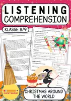 Vorschau - Arbeitsblätter - 🎧 Christmas Listening Comprehensions – 3 Hörverstehensübungen für Englisch (Klasse 8–9) - Seite 1
