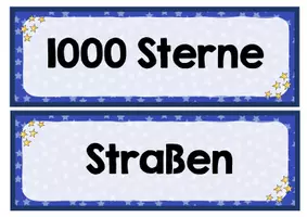 Vorschau - Merkblätter - Wortkarten zum Lied: "Millionen Sterne" - Seite 2