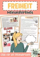 Vorschau - Arbeitsblätter - ETHIK: Wo sind die Grenzen der MEINUNGSFREIHEIT? - Sekundarstufe 1+2 - Deckblatt