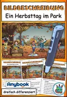 Vorschau - Arbeitsblätter - AnybookPro Material: Bildbeschreibung „Ein Herbsttag im Park“ - Deckblatt