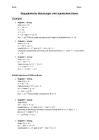 Vorschau - Arbeitsblätter - Biquadratische Gleichungen_mit Lösungen(Substitution) - Seite 2