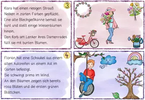 Vorschau - Arbeitsblätter - Lese-Merk-Kartei Frühling – Lesetraining mit differenzierten Texten | Klasse 1 & 2 - Seite 3