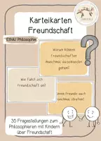 Vorschau - Bildkarten - Freundschaft - 35 Fragestellungen zum Philosophieren mit Kindern - Deckblatt