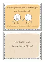 Vorschau - Bildkarten - Freundschaft - 35 Fragestellungen zum Philosophieren mit Kindern - Seite 1