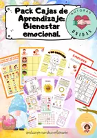 Vista previa - Hojas de trabajo - Pack Cajas de Aprendizaje: Bienestar emocional. - Portada
