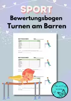 Vorschau - Test - Bewertungskriterien/Benotung: Turnen am Barren - Deckblatt
