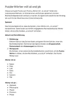 Vorschau - Spiele - Merkwörter mit ai und ph. Puzzle-Wörter zur Einführung - Seite 1
