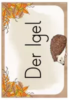 Vorschau - Arbeitsblätter - Igel – Materialpaket mit differenzierter Lerntheke, Tafelmaterial & Spielen (1./2. Klasse) - Seite 3