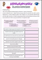 Vorschau - Arbeitsblätter - Redewendungen zu unseren Sinnesorganen - Deckblatt