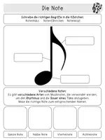 Vorschau - Arbeitsblätter - Die Note | Einführung | Notenlehre | Musik - Seite 3