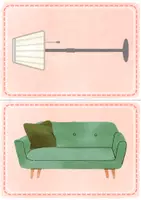 Vorschau - Bildkarten - Bild- und Wortkarten furniture - Englisch Klasse 4 - Seite 2