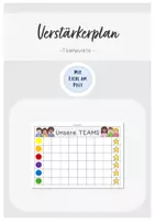 Vorschau - Anderer Materialtyp - Verstärkerplan für Klassenteams - Teampunkte - Deckblatt