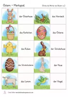 Aperçu - Jeux - Ostern Merkspiel Deutsch / Allemand - Page 1