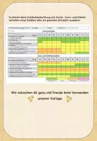 Vorschau - Lehrpläne/Lehrermaterial - Schülerbeobachtung - Vorlage (Sozialverhalten, Lern- und Arbeitsverhalten) #schulstartbyextraklasse - Seite 2
