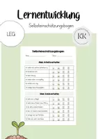 Vorschau - Anderer Materialtyp - Selbsteinschätzungsbogen - Lernentwicklungsgespräche - Deckblatt