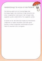Vorschau - Arbeitsblätter - Lesen und malen Herbst - Seite 1