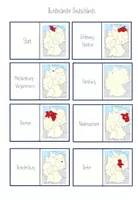 Vorschau - Stationenlernen - Bundesländer Deutschlands - Domino - Seite 1