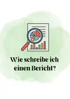 Vorschau - Arbeitsblätter - Der Bericht: Theorieblatt, Wie schreibe ich einen Bericht? - Deckblatt