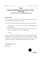 Vorschau - Arbeitsblätter - Klausur - Kommunikationsmodell nach Schulz von Thun - Anwendung auf „Die Küchenuhr“ von Wolfgang Borchert - Seite 1