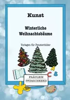 Vorschau - Mal- und Bastelvorlagen - Weihnachtsbaum Fensterbild - Deckblatt
