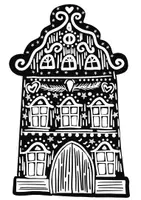 Vorschau - Mal- und Bastelvorlagen - Lebkuchenstadt Fensterbild - Seite 3
