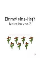 Vorschau - Arbeitsblätter - Einmaleins-Heft Malreihe von 7 - Seite 1