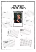 Vorschau - Arbeitsblätter - Bundestagswahl 2025 - Steckbrief Robert Habeck - Deckblatt