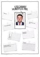 Vorschau - Arbeitsblätter - Bundesregierung - Steckbrief Hubertus Heil - Deckblatt