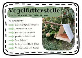 Vorschau - Mal- und Bastelvorlagen - Baue deine eigene Vogelfutterstelle - Seite 1