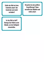 Vorschau - Aufgabenkarten - Mikroskopieren Schrittfolge einüben mit Legekarten - Seite 1