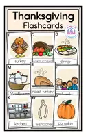 Aperçu - Cartes / Images - Thanksgiving A-Z - Flashcards - Page de couverture