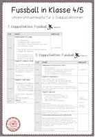 Vorschau - Stundenentwürfe - SPORT: Doppellektionen Fussball: Klasse 4/5 - Deckblatt