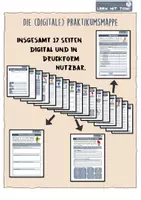Vorschau - Anderer Materialtyp - Die (digitale) Praktikumsmappe / Praktikumsbericht - Deckblatt