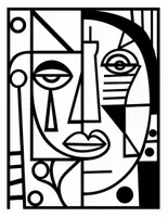 Vorschau - Mal- und Bastelvorlagen - 100 Picasso-Gesichter zum Ausmalen - Seite 2