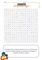 Vorschau - Arbeitsblätter - Suchsel Allerheiligen - Deckblatt