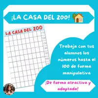 Vista previa - Refuerzo / NEE / Materiales de apoyo - LA CASA DEL 200: Numeración, conteo y ordenación - Portada