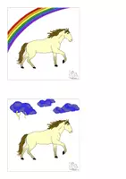 Vorschau - Stundenentwürfe - Wetter-Symbol-Karten mit Pferd - Deckblatt