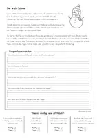 Vorschau - Arbeitsblätter - Wintergeschichten ☃️📃 - Lesen, verstehen und behalten / Leseübungen (Klasse 2-4) - Seite 1