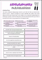 Vorschau - Arbeitsblätter - Redewendungen aus der Küche und Kulinarik - Deckblatt