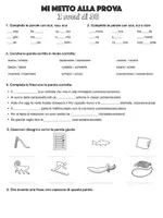 anteprima - Esercizi - Test - i suoni di SC - classe terza - Pagina 1
